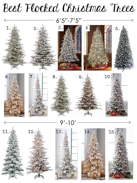 Best Flocked Christmas Trees Multiple Sizes And Styles