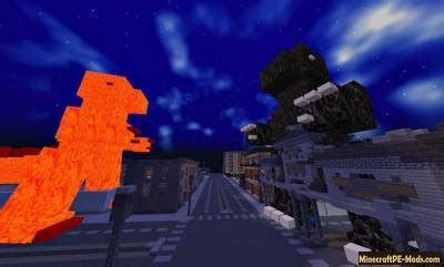 From shark to giant monster. Godzilla Mod For Minecraft PE iOS and Android 1.8, 1.7 ...