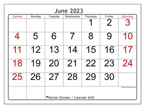 2023 Calendar June