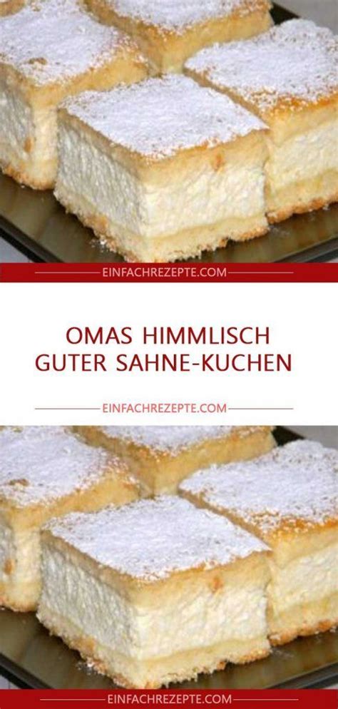 Jetzt ausprobieren mit ♥ chefkoch.de ♥. Omas himmlisch guter Sahne-Kuchen😍 😍 😍 - Kuchen Rezepte