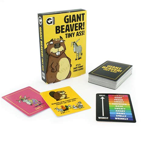 Giant Beaver Tiny Ass Card Game Silly Fun Ginger Fox