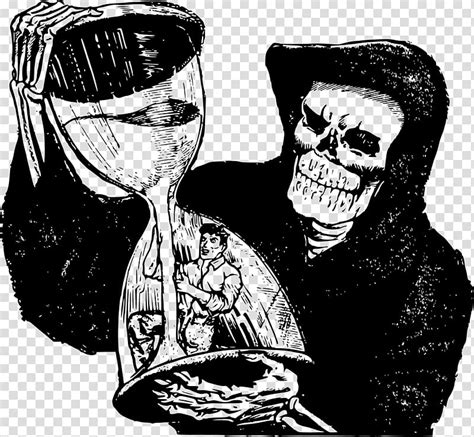 Death Hourglass Homo Sapiens Grim Reaper Transparent Background Png
