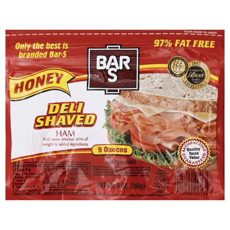Deli Shaved Honey Ham Bar S 9 Oz Delivery Cornershop By Uber