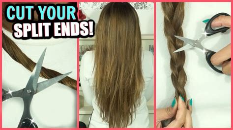 How To Cut Your Split Ends At Home │ 5 Hair Cutting Hacks For Cutting Split Ends Youtube