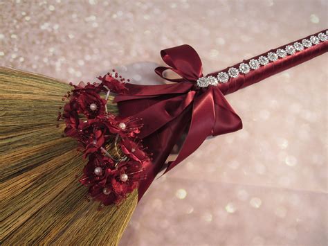 Wedding Jump Broom With Bling For Jumping The Broom Ceremony Beaded