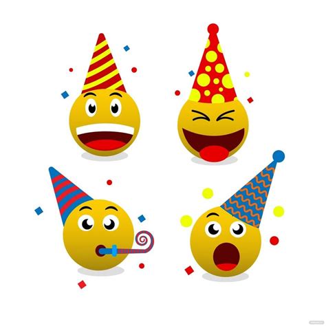 Birthday Emoji Vector In Illustrator Svg  Eps Png Download