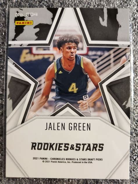 2021-22 Panini Chronicles Draft Picks Jalen Green Rookies & Stars RC