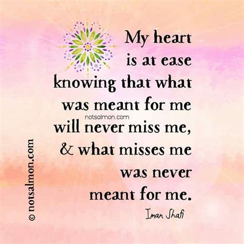 My Heart Is At Ease What Is Meant Love Quotes