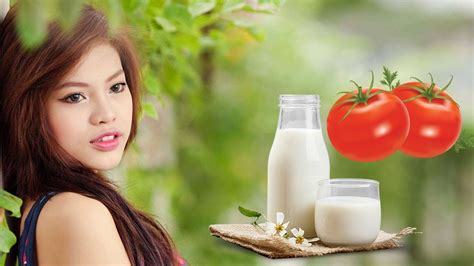 Wow Tomato And Fresh Milk Can Make Skin Beauty Youtube