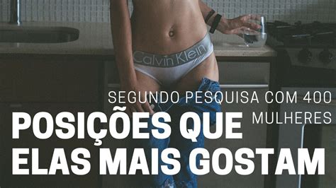 Posições que as mulheres mais gostam segundo a nossa pesquisa 400