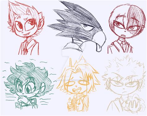 Bnha Sketches Fa By Fallen Fate On Deviantart