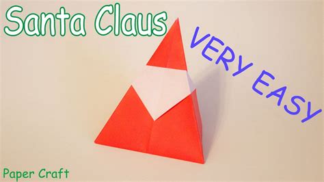 Paper Craft Origami How To Make A Santa Claus ~diy Tutorial~ Youtube
