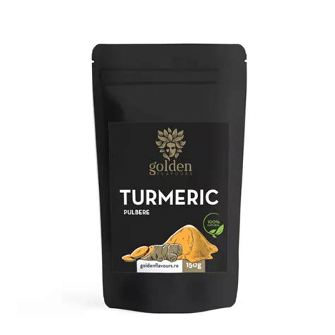 Turmeric Pulbere Naturala Grame Golden Flavours De La