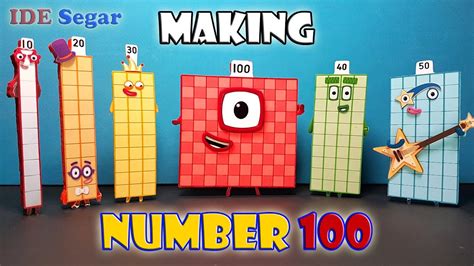 Numberblocks 100 Making Numberblocks With Styrofoam Youtube
