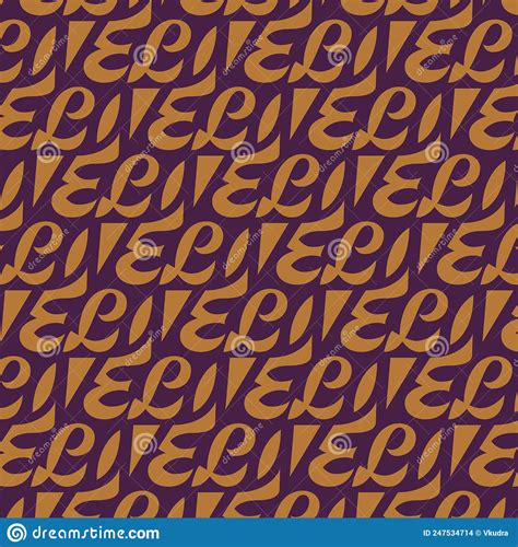 Love Lettering Seamless Pattern For Textile Wrapping Paper Wallpaper