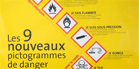 Le ou les pictogrammes de danger les mentions de danger et conseils de prudence les pictogrammes de danger d'un produit sont indiqués sur les fds dans la rubrique 2.2 avec. Connaissez-vous ces nouveaux pictogrammes