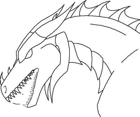 Dragon Head Line Art By Firestormhorses On Deviantart