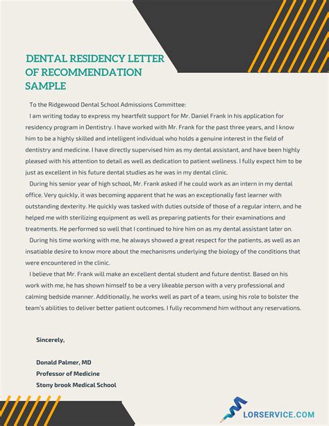 Dental School Letter Of Recommendation Mt Home Arts