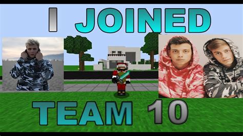 I Joined Team 10 In Minecraft Got 1mil Subs And Refraction 50k Pack