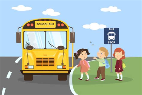 Best Getting On Bus Illustrations Royalty Free Vector Graphics And Clip Art Istock