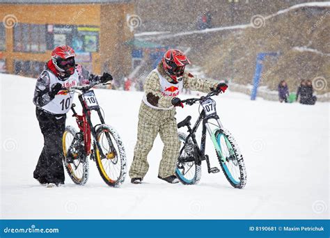 Extreme Snow Mountain Biking Editorial Photo Image Of Bike Holiday