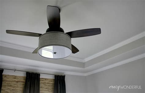 Shopping for lamp ceiling fan but not sure which one to buy? DIY drum shade ceiling fan - Crazy Wonderful