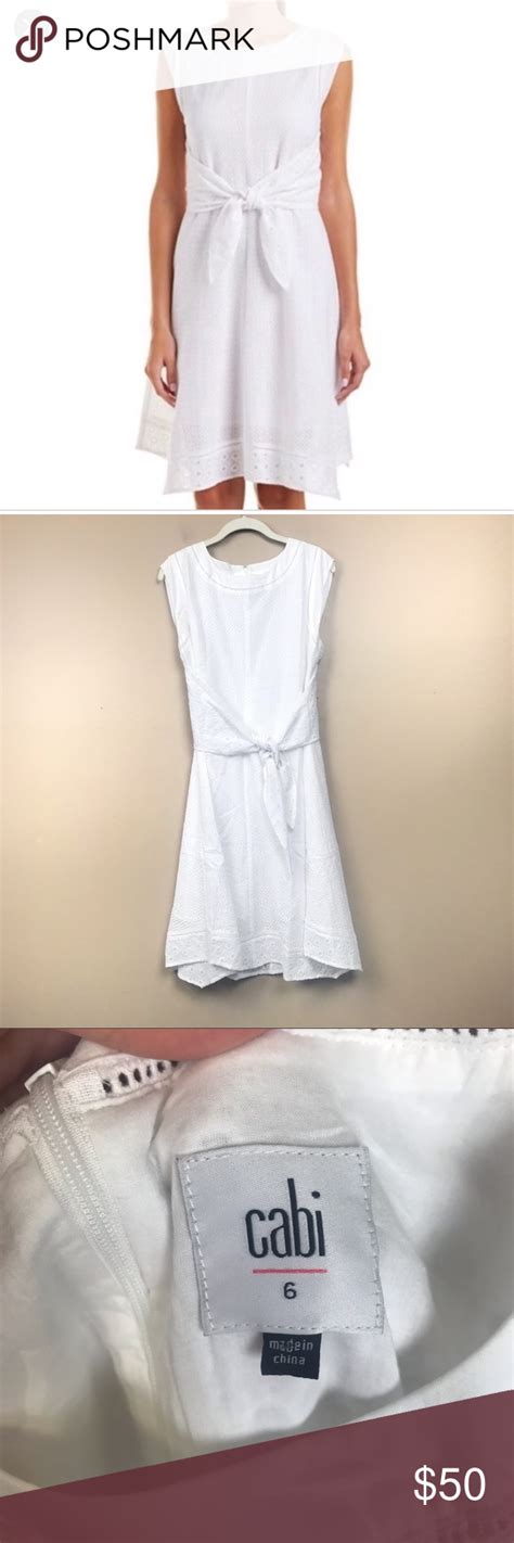 New Without Tags Cabi White Lizzie Dress Midi Dresses Midi Dress