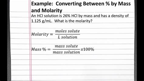 Density To Molarity Calculator Muntasirvega