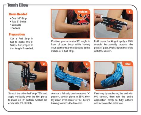Tennis Elbow Taping Instruction By Genesis Brand Tennis Elbow