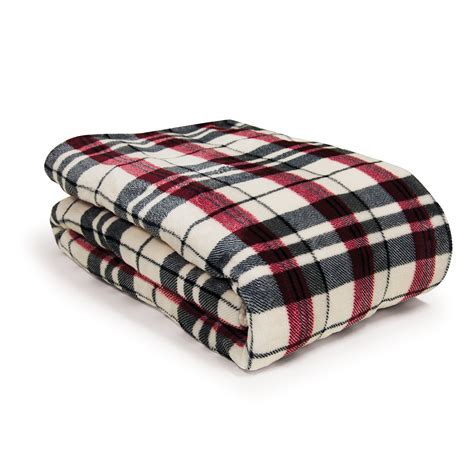 Bios Living Micro Plush Electric Throw Blanket Plaid Grand And Toy