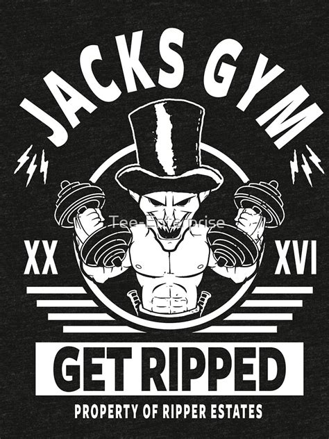 Jack The Ripper Jacks Gym T Shirt By Tee Enterprise Redbubble
