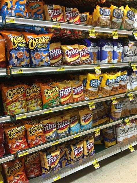 Snacks Line The Aisle Of A Grocery Store Editorial Photo Image Of