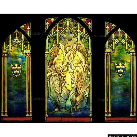 Ecclesiastical Angels Stained Glass Window