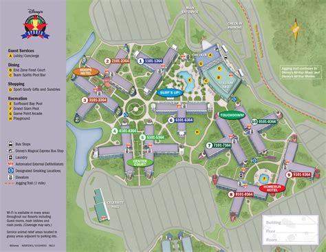 4 (plus a child under the age of 3 in a crib) total number of. All Star Sports Resort Map Walt Disney World Hoping we get ...