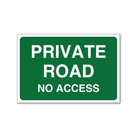 Jaf Graphics Eco Private Road No Access