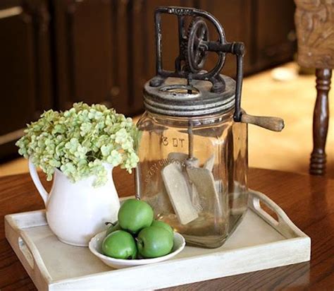 My new favorite centerpiece vessel is this vintage toolbox that i found at an antique store in vermont. Everyday dining table centerpiece- simple and interesting ...