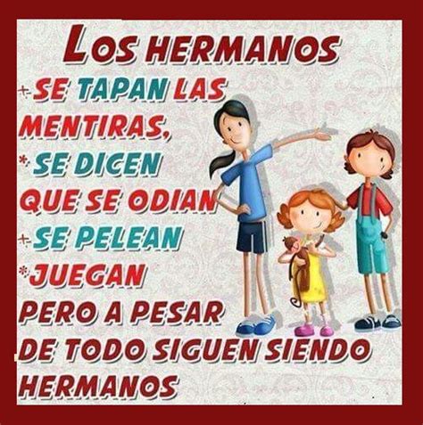 Son palabras bonitas para alguien muy especial. Imágenes para Hermanos con Frases - Información imágenes
