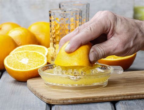 Squeezing Oranges Stock Photo Image Of Household Organic 39453132