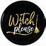 Witch Please Plastic Coupe Plates Pack Of 4  Costumescomau