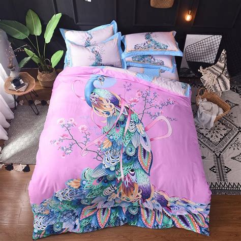 Check spelling or type a new query. beautiful peacock bedding set 100%cotton Bed Linens Queen ...