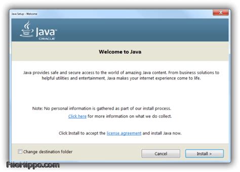 Download Java Runtime Environment Bit Update For Windows Filehippo Com