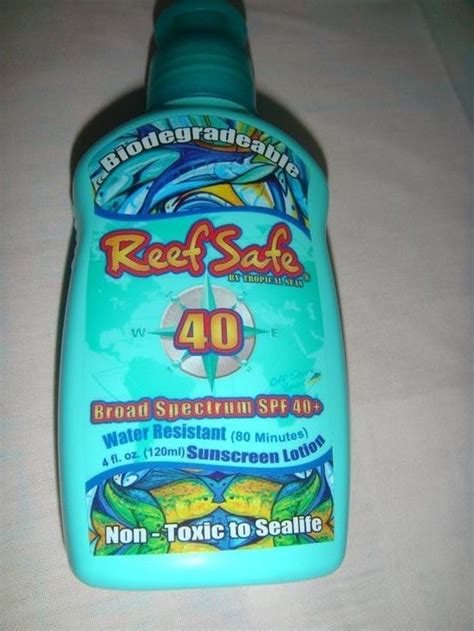 Check spelling or type a new query. SPF 40+ Reef Safe Higher UVA & UVB Biodegradable Sunscreen ...