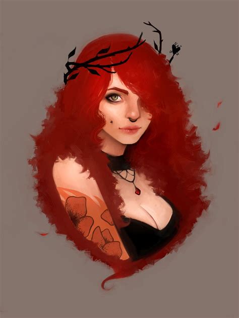 Redhead Girl By Mrnat On Deviantart Redhead Girl Female Art Art Girl