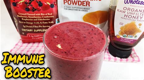 How To Boost Your Immune System With Superfood Smoothie Healthy Lifestyle Youtube