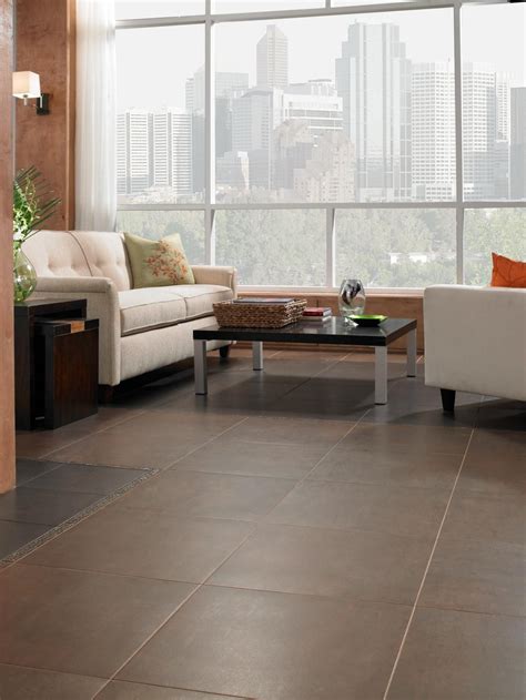 Living Room With Large Floor Tiles Flooring Trends Floor Tile Design