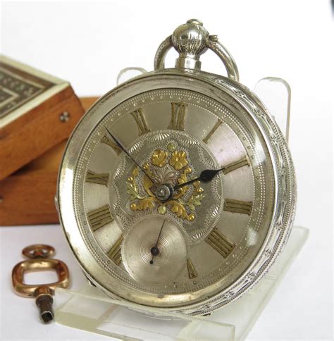 antique silver swiss pocket watch 580318 uk