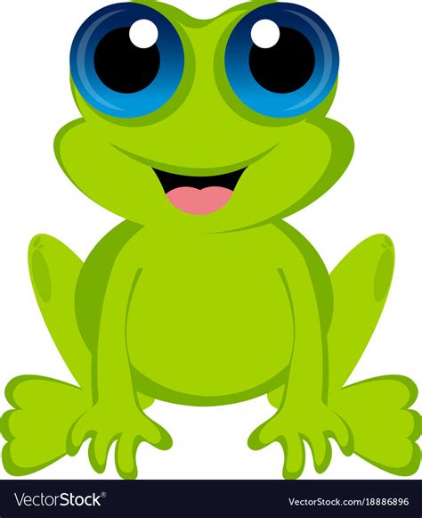 Isolated Cute Frog Royalty Free Vector Image Vectorstock