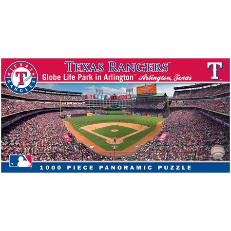 Masterpieces Mlb Texas Rangers 1000 Piece Stadium Baseball Panoramic