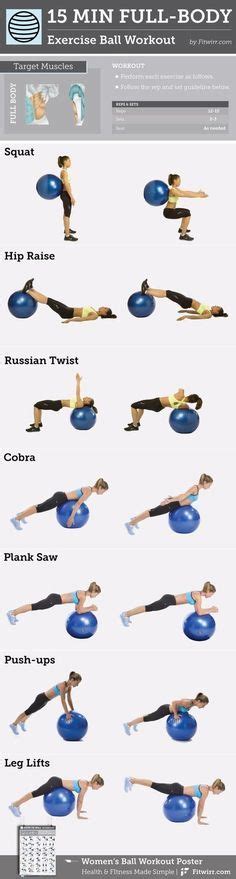 15 Minute Full Body Stability Ball Workout Stability Ball Exercises