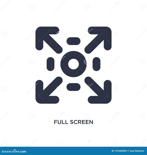 Full Screen Icon On White Background Simple Element Illustration From